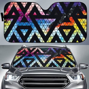 Black Triangle Galaxy Car Auto Sun Shade