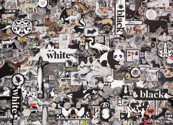 Black & White Animal Jigsaw Puzzle Set
