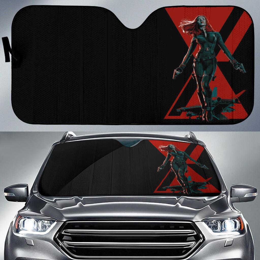 Black Widow Emblem Marvel Movie Car Auto Sun Shade Black Widow Emblem Marvel Movie Car Auto Sun Shade