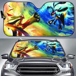 Blaziken Luio Pokemon Car Auto Sun Shade