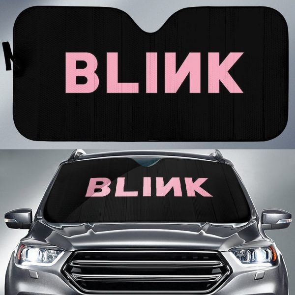 Blink Black Pink Car Auto Sun Shade