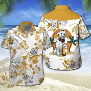 Bloodhound Beer Hawaiian Shirt Summer Button Up