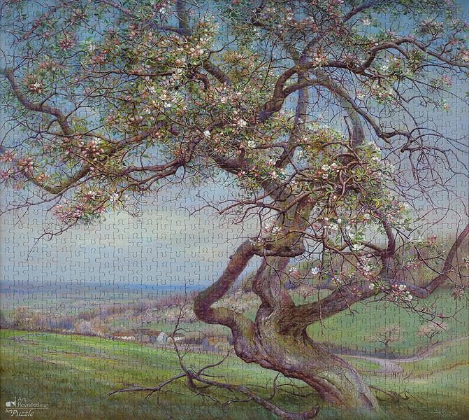 Blooming Apple Tree Jigsaw Puzzle Set Blooming Apple Tree Jigsaw Puzzle Set
