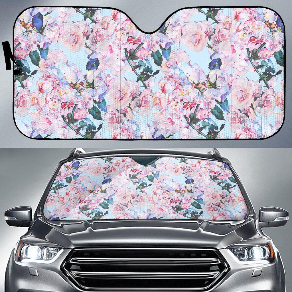 Blossom Floral Flower Car Auto Sun Shade Blossom Floral Flower Car Auto Sun Shade
