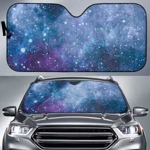 Blue Cloud Starfield Galaxy Car Auto Sun Shade