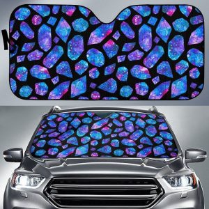 Blue Crystal Cosmic Galaxy Car Auto Sun Shade