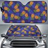 Blue Leaf Pineapple Car Auto Sun Shade