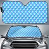 Blue Neon Mermaid Scales Car Auto Sun Shade