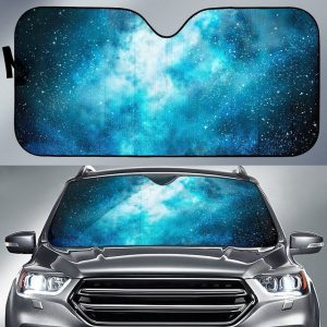 Blue Sky Universe Galaxy Car Auto Sun Shade