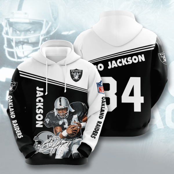 Bo Jackson Oakland Raiders 3D Printed Hoodie/Zipper Hoodie