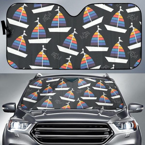 Boat Lover Car Auto Sun Shade