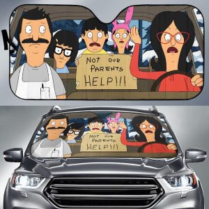 Bobs Burgers Funny Car Auto Sun Shade