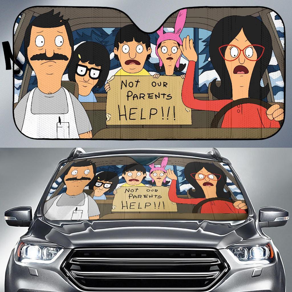 Bobs Burgers Funny Car Auto Sun Shade Bobs Burgers Funny Car Auto Sun Shade