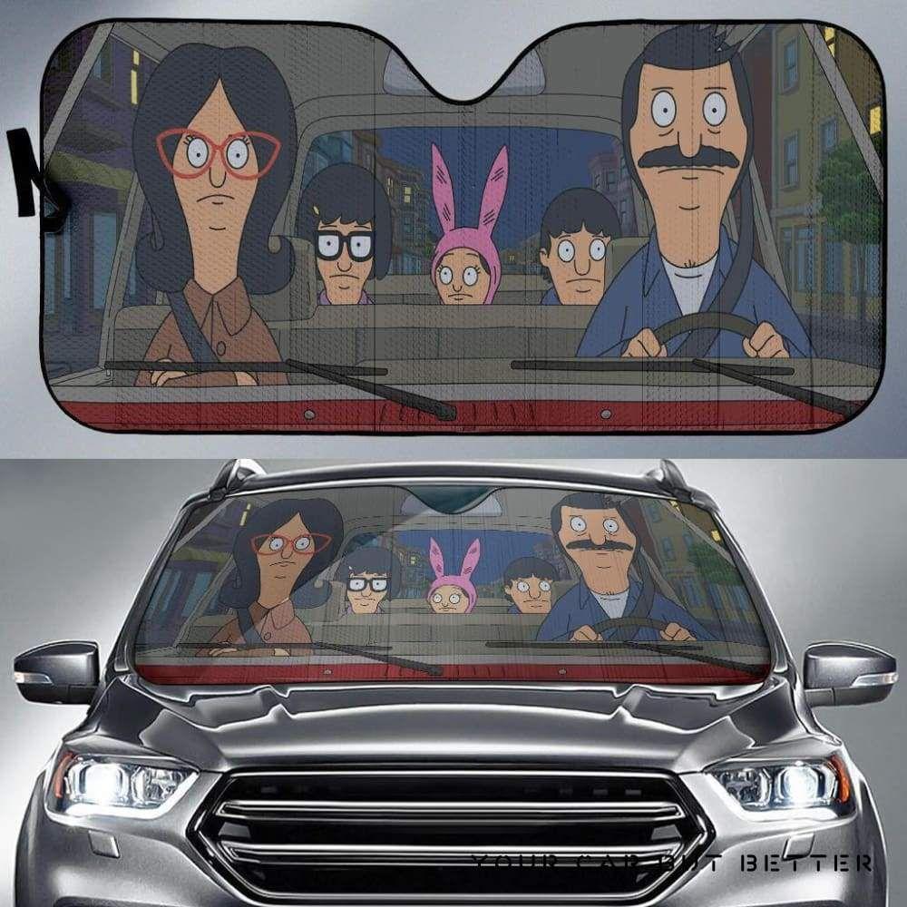 Bobs Burgers Night Driving Car Auto Sun Shade Bobs Burgers Night Driving Car Auto Sun Shade