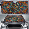 Bohemian Indian Mandala Car Auto Sun Shade