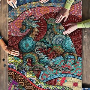 Boho Dragon Jigsaw Puzzle Set