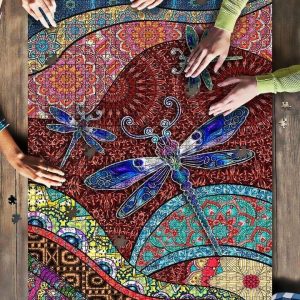 Boho Dragonfly Jigsaw Puzzle Set