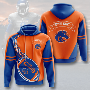 Boise State Broncos Orange Blue 3D Printed Hoodie/Zipper Hoodie