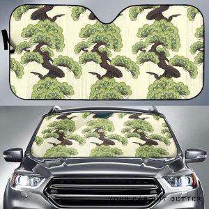 Bonsai Pattern Car Auto Sun Shade