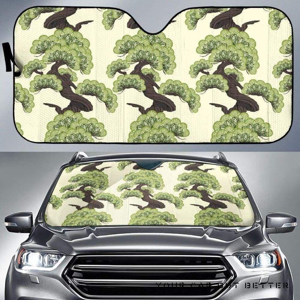Bonsai Pattern Car Auto Sun Shade Bonsai Pattern Car Auto Sun Shade