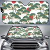 Bonsai Red Sun Japanese Pattern Car Auto Sun Shade