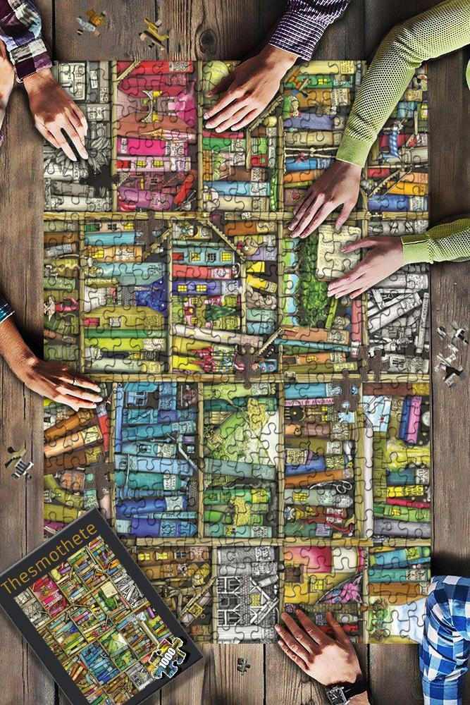 Book Shelves Jigsaw Puzzle Set Book Shelves Jigsaw Puzzle Set