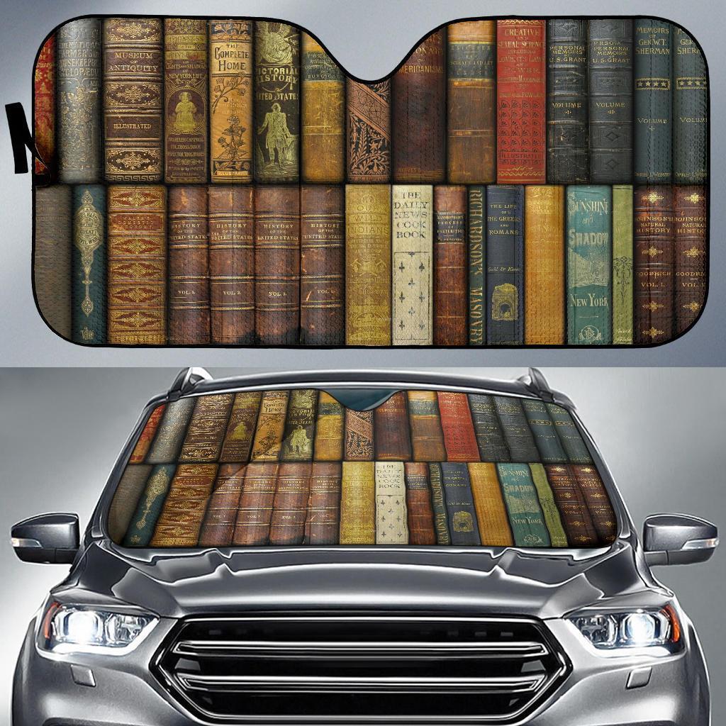 Books Car Auto Sun Shade Books Car Auto Sun Shade