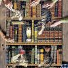 Bookshelves And Cats Jigsaw Puzzle Set
