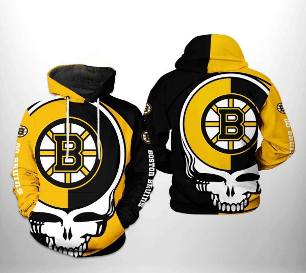 Boston Bruins NHL Grateful Dead 3D Printed Hoodie/Zipper Hoodie