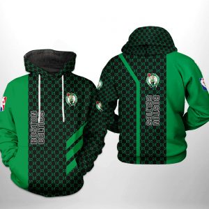 Boston Celtics NBA Team Pattern Mix 3D Printed Hoodie/Zipper Hoodie