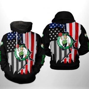 Boston Celtics NBA US Flag Team 3D Printed Hoodie/Zipper Hoodie
