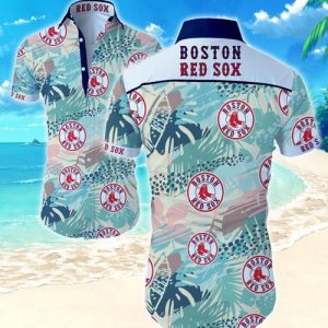 Boston Red Sox Hawaiian Shirt Summer Button Up