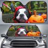 Boston Terrier Haloween Car Auto Sun Shade