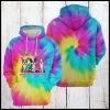 Boston Terrier Tie Dye 3D Printed Hoodie/Zipper Hoodie