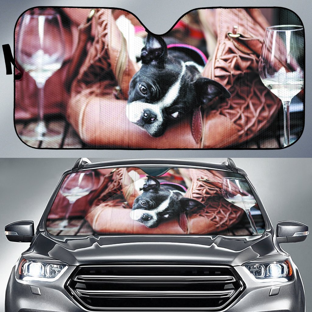 Boston terriers Car Auto Sun Shade Boston terriers Car Auto Sun Shade