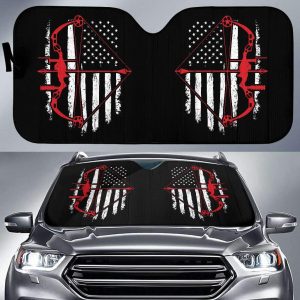 Bow Hunter Flags Car Auto Sun Shade