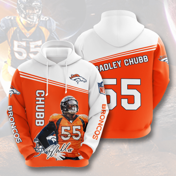 Bradley Chubb Denver Broncos 3D Printed Hoodie/Zipper Hoodie