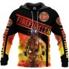 Brave Firefighter 3D Printed Hoodie/Zipper Hoodie