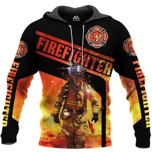 Brave Firefighter 3D Printed Hoodie/Zipper Hoodie