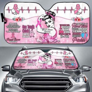 Breast Cancer Awareness Car Auto Sun Shade