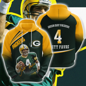Brett Favre Green Bay Packers 3D Printed Hoodie/Zipper Hoodie