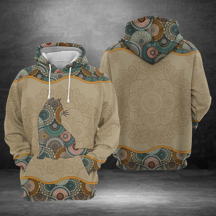 British Shorthair Mandala 3D Printed Hoodie/Zipper Hoodie British Shorthair Mandala 3D Printed Hoodie/Zipper Hoodie