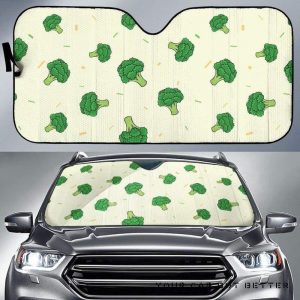 Broccoli Pattern Car Auto Sun Shade