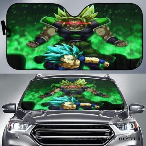 Pare-brise voiture Dragon Ball SunShade Goku Vegeta Super Saiyan protection  pare