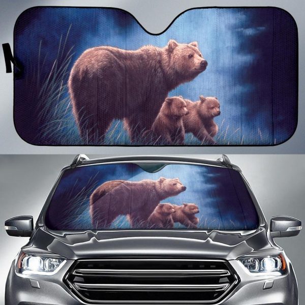 Brown Bears Car Auto Sun Shade