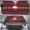Brown Bison Native American Design Car Auto Sun Shade