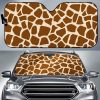 Brown Giraffe Car Auto Sun Shade