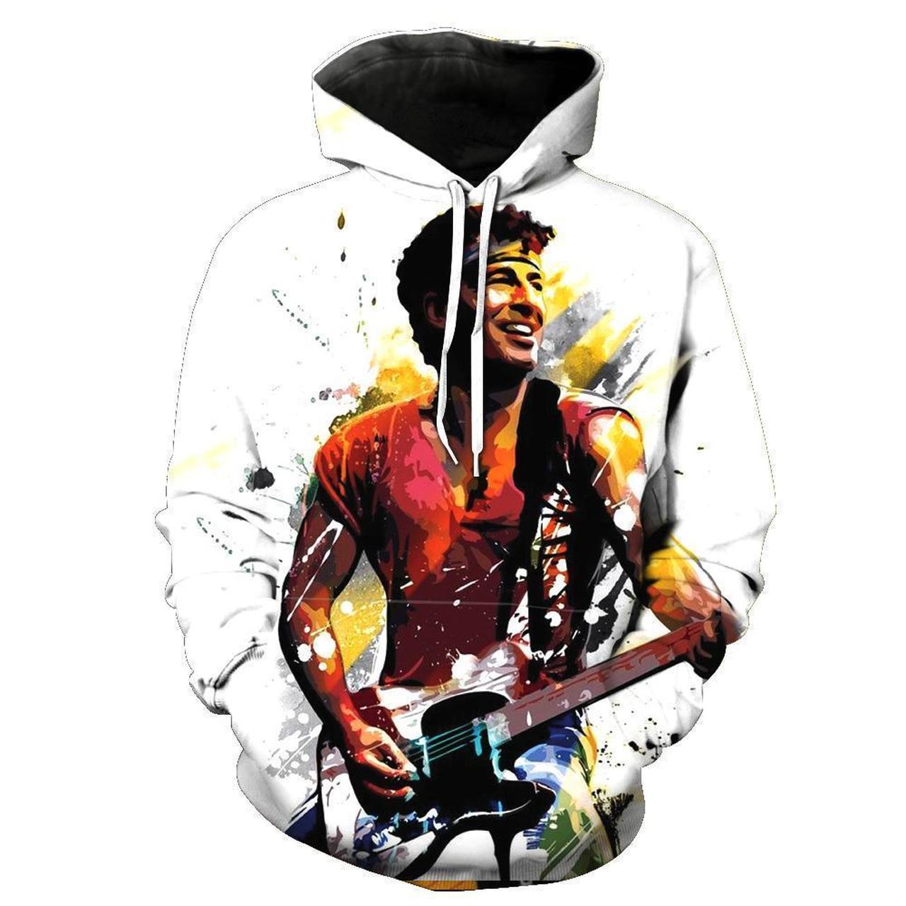 Bruce Springsteen 3D Printed Hoodie/Zipper Hoodie Bruce Springsteen 3D Printed Hoodie/Zipper Hoodie