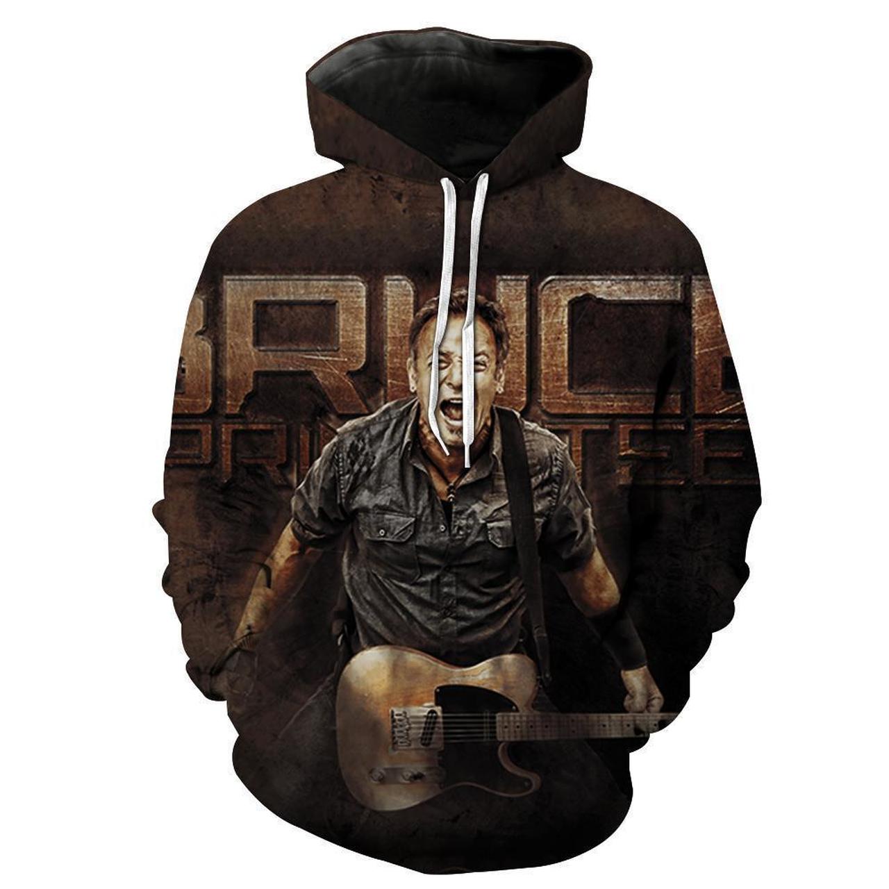 Bruce Springsteen 3D Printed Hoodie/Zipper Hoodie Bruce Springsteen 3D Printed Hoodie/Zipper Hoodie