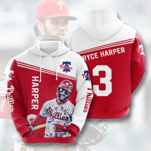 Bryce Harper Philadelphia Phillies 3D Printed Hoodie/Zipper Hoodie